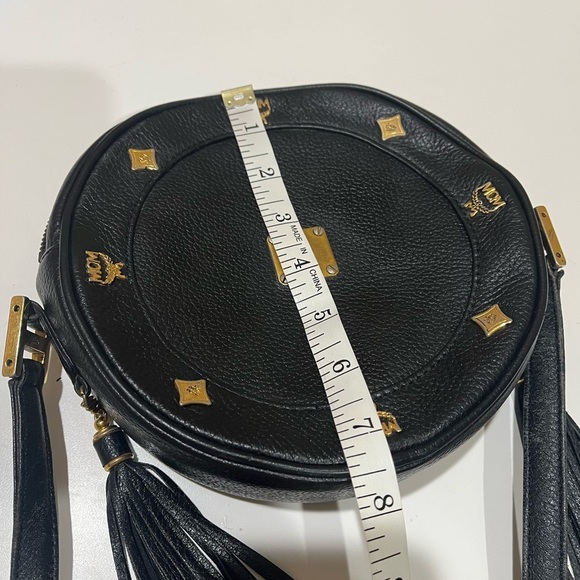 MCM VINTAGE TAMBOURINE BLACK LEATHER BAG - Picture 12 of 16